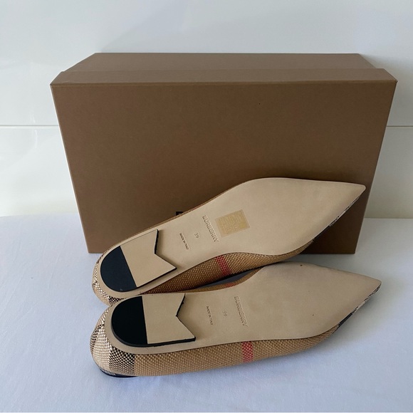 NWT 100% Authentic Burberry Madelina Ballet Flats - Picture 10 of 13